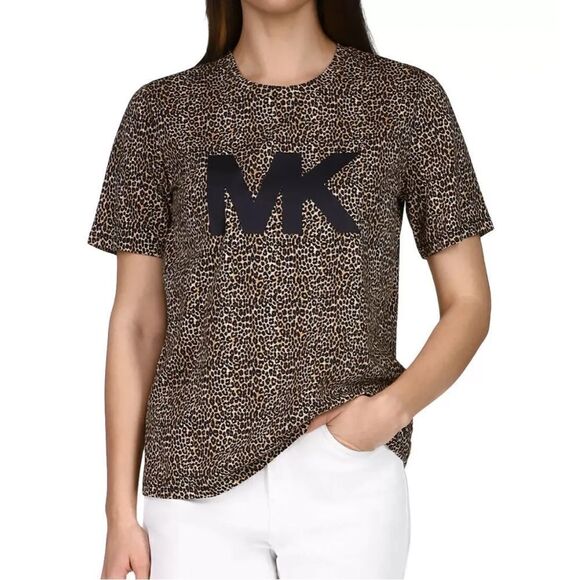 MICHAEL Michael Kors Leopard Tee Shirt! - Picture 1 of 8